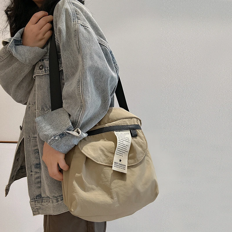 三色补丁曲奇饼干休闲挎包简约百搭可爱单肩包包手机包小众斜挎包