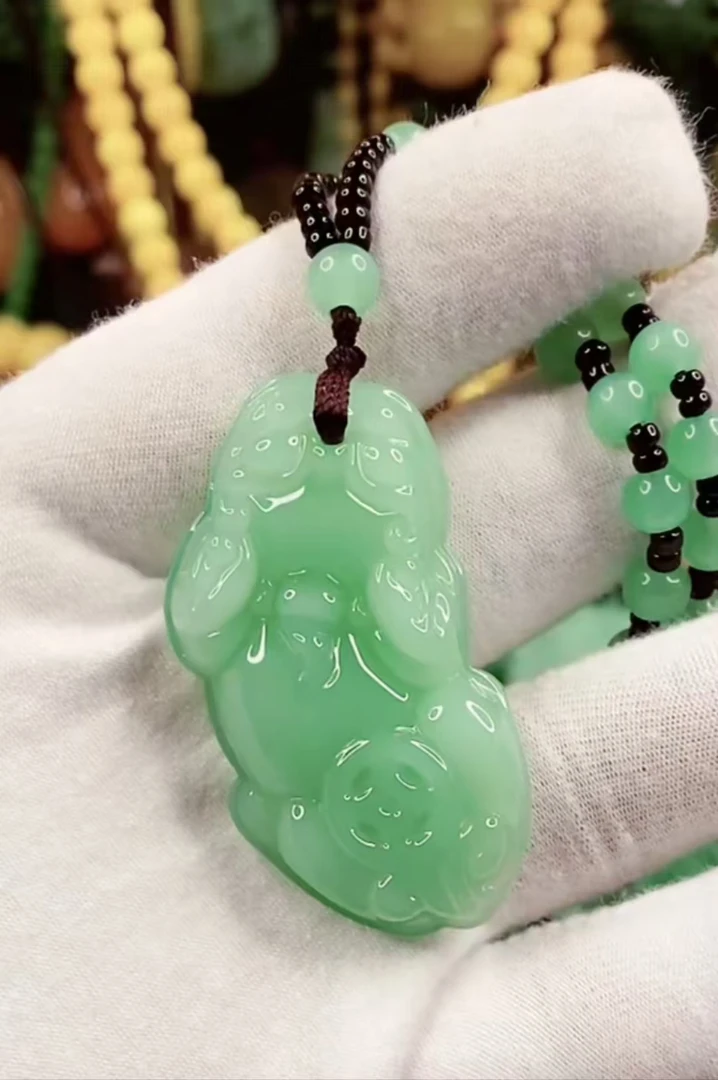 夏季新款3.浅绿单貔貅经典百搭情侣款.