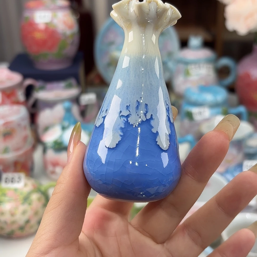 景德镇手绘高温釉下彩陶瓷茶具