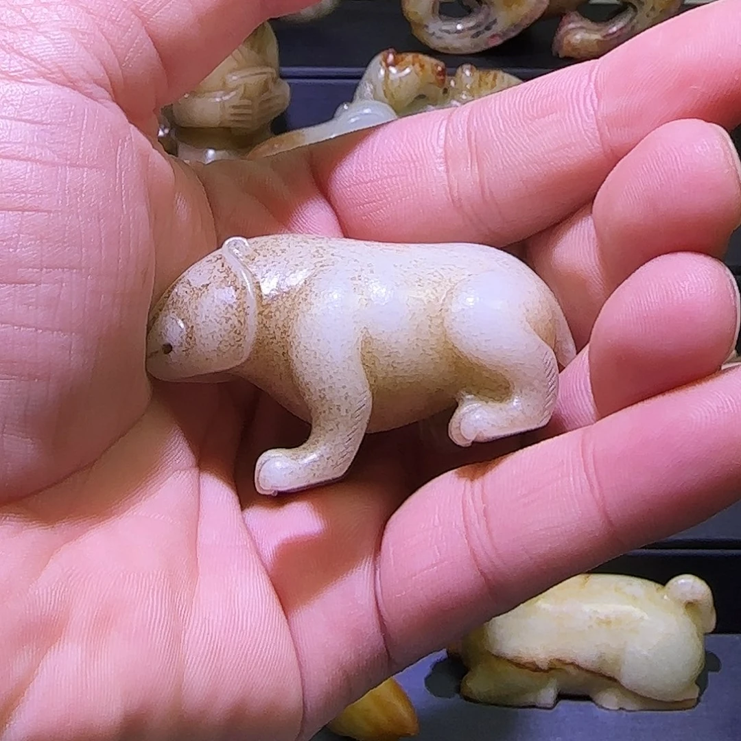 ****江和田玉未镶嵌挂件