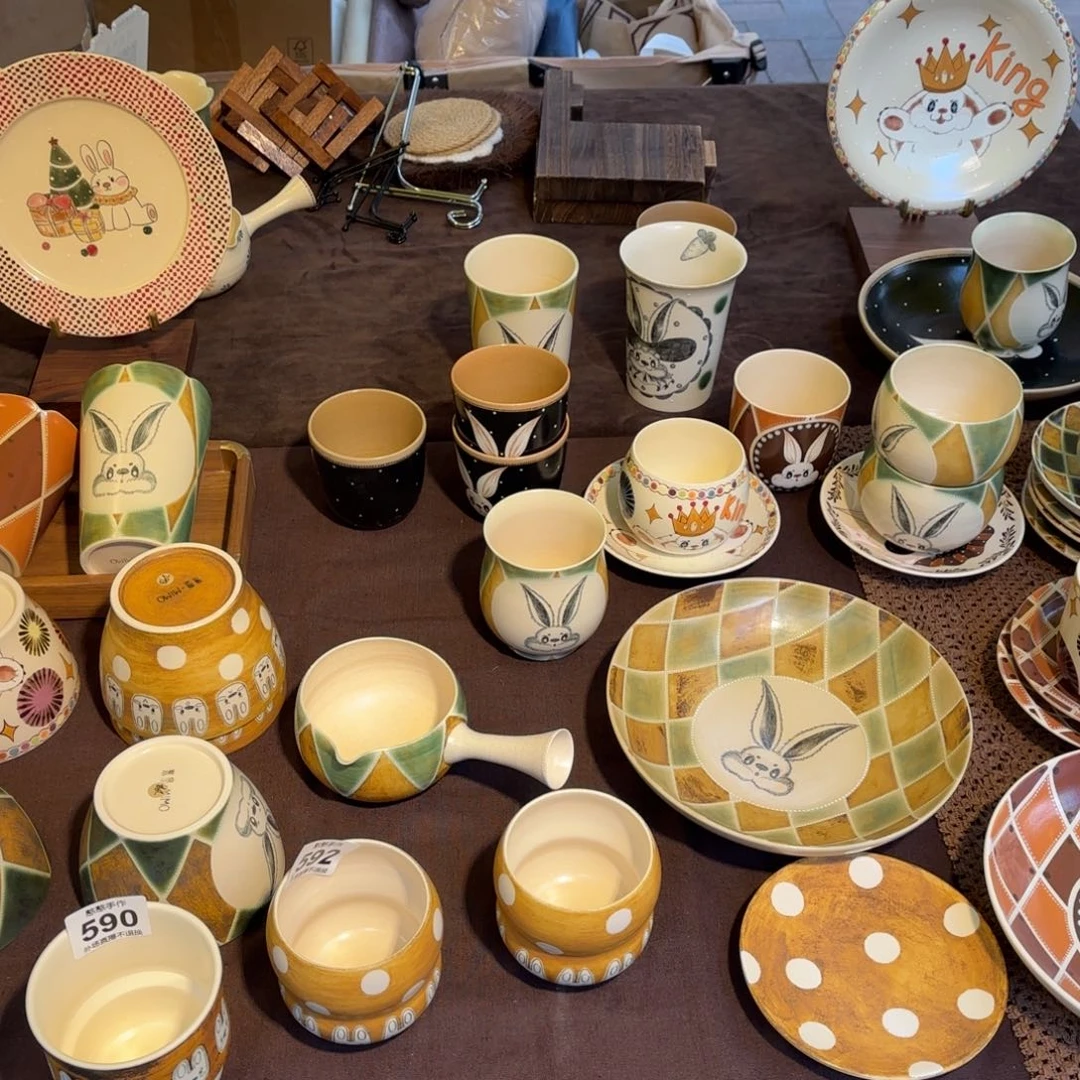 摆件陶可爱的鸭鸭鸭鸭