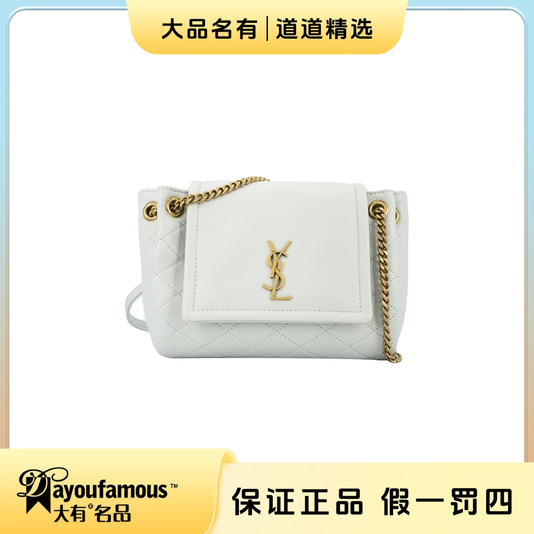 99新 YSL/圣罗兰 98新丨白金nolita链条斜挎包