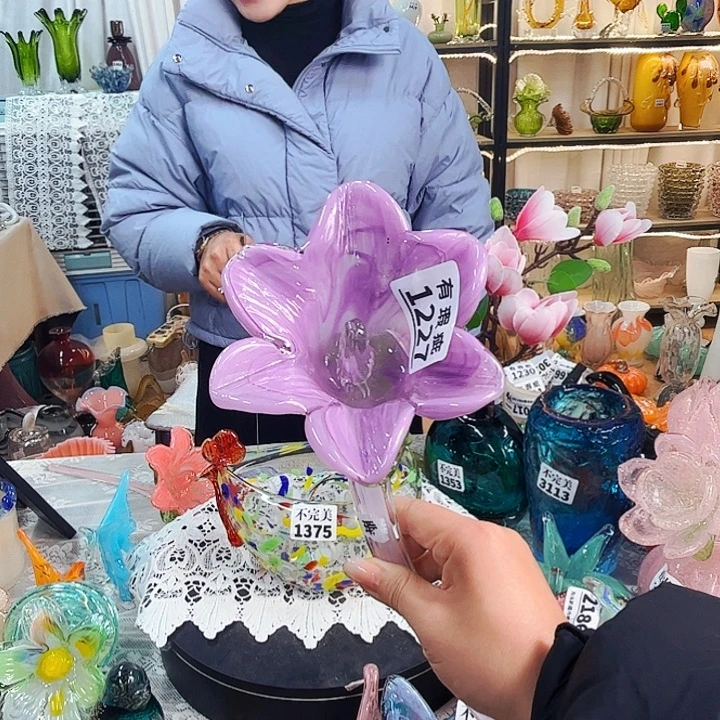 1227 家悦美居琉璃摆件瑕疵