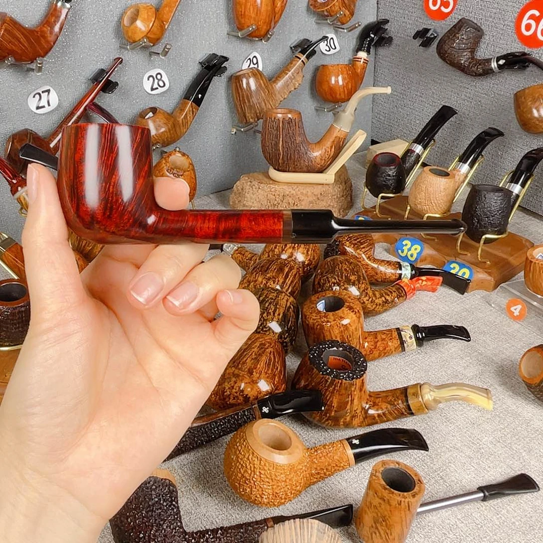 石楠木烟斗微瑕直杆撞球3毫米