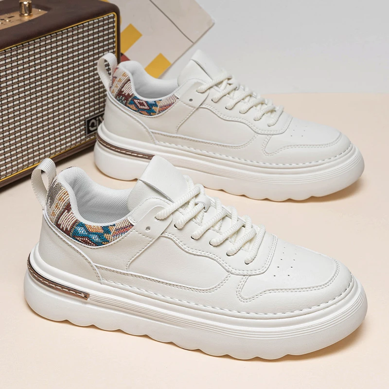 2025新款秋季男鞋韩版厚底男式休闲鞋子潮鞋百搭男款板鞋MDM9202