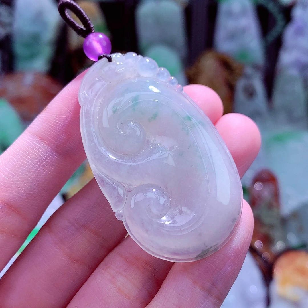 颈饰未镶嵌翡翠天然