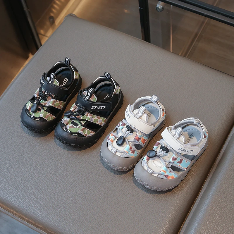 夏季包头男运动凉鞋女凉鞋沙滩鞋透气童鞋幼儿学步鞋鞋子