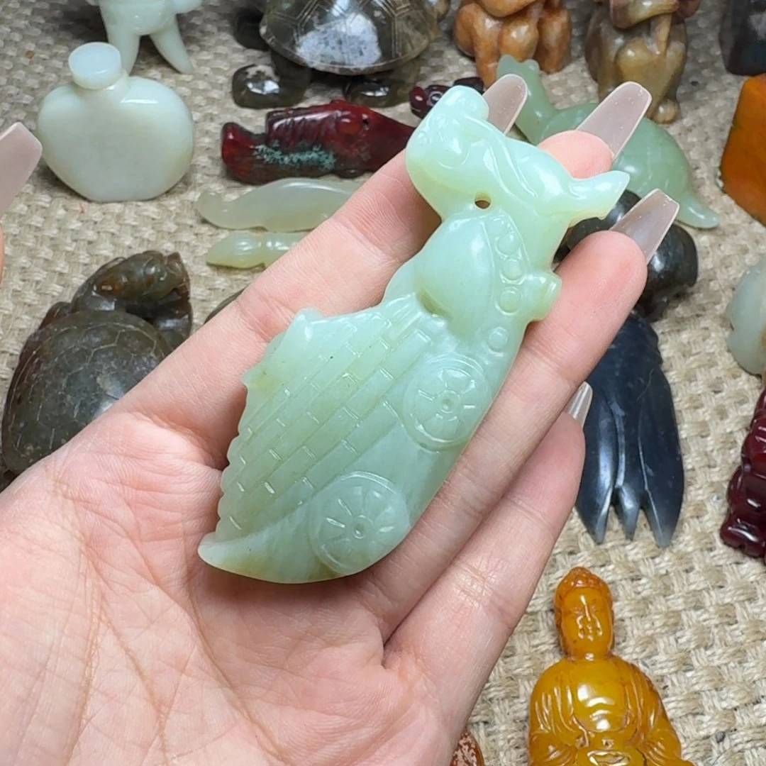 白玉菩提吊坠挂件