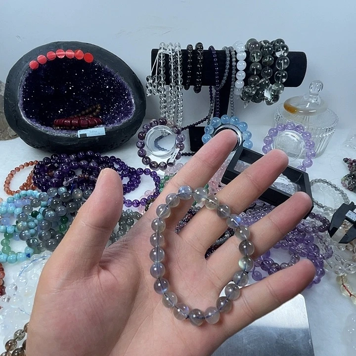 水晶手链未镶嵌灰月光