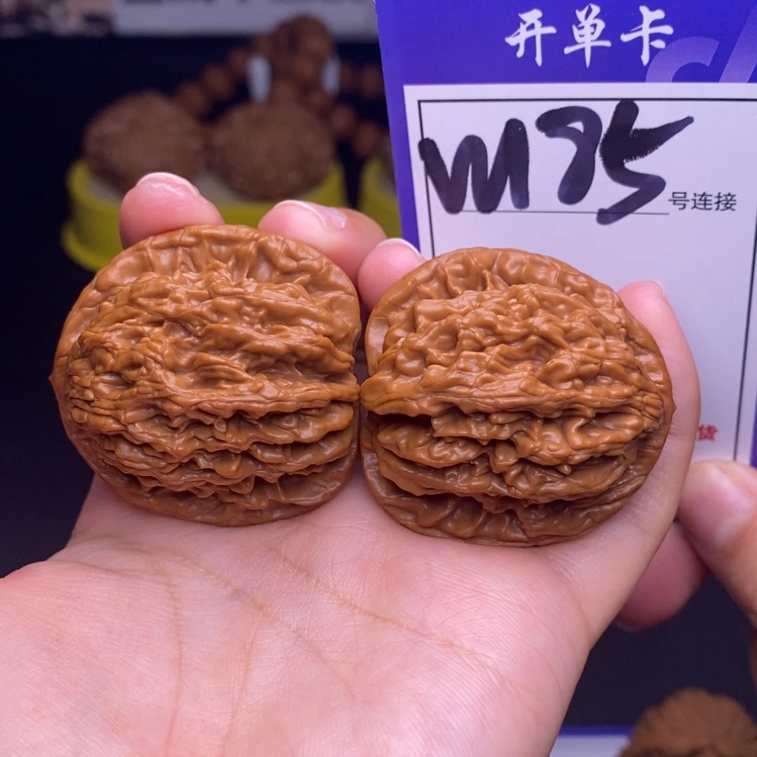 吊坠文玩核桃W185链接 虎头39尺