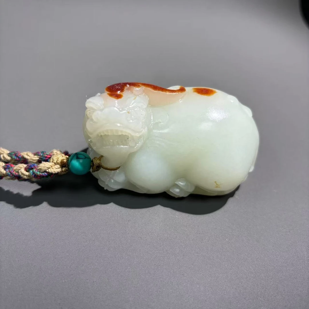 创汇和田玉貔貅把件