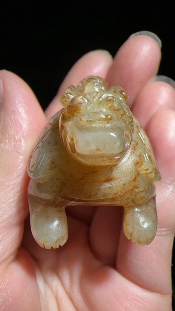 宋代和田白玉龙龟