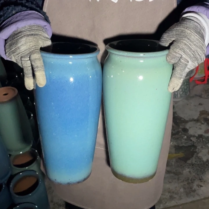 花盆紫砂口13高32瑕疵瑕疵