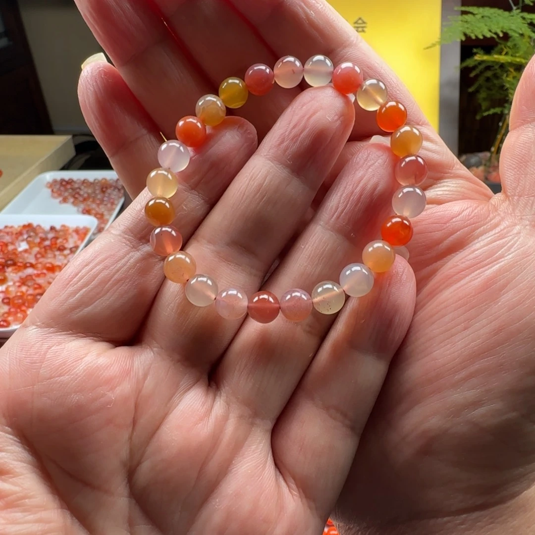 南红玛瑙未镶嵌7➕多宝手串