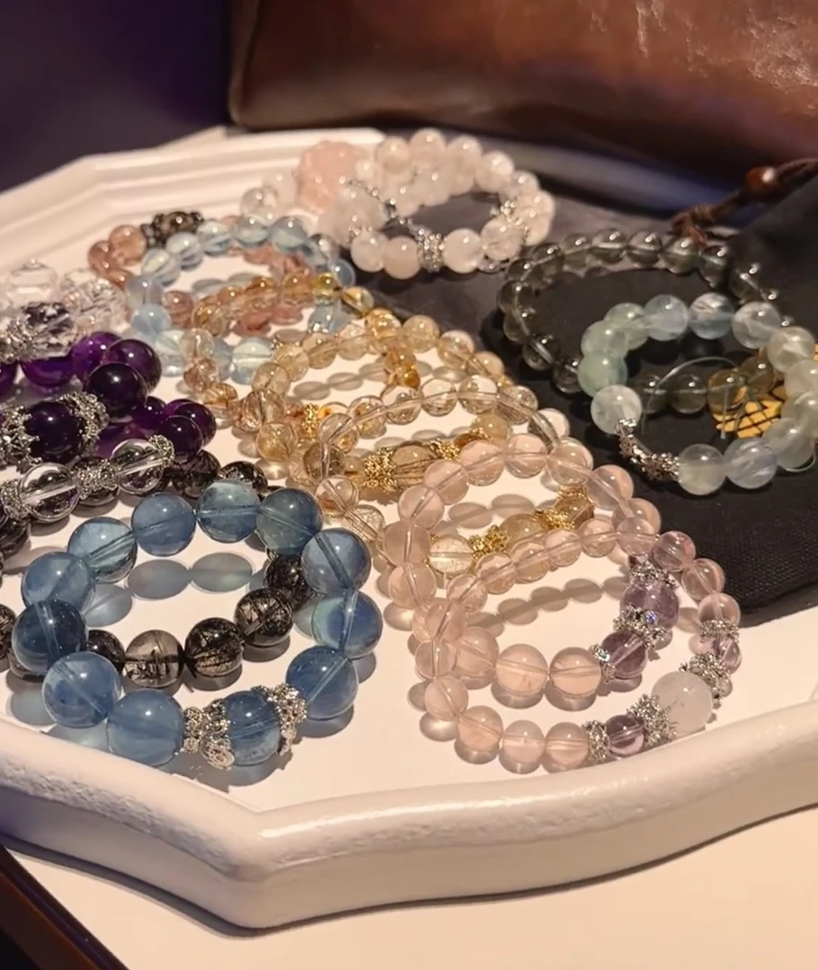 非金属仿水晶手链 水晶DIY女款手工手串手链原创时尚饰品