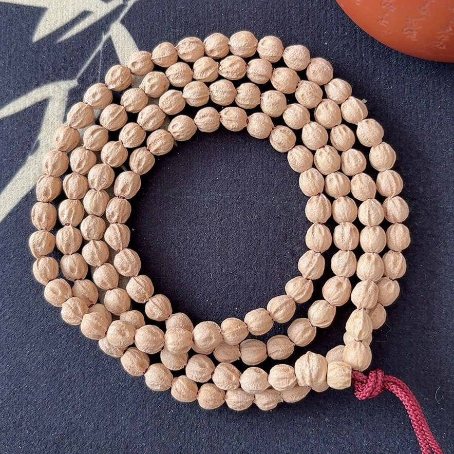 【粉红皮原桩】柏香籽粉红皮原桩原皮长串尺寸7-8mm+高油高密脖挂