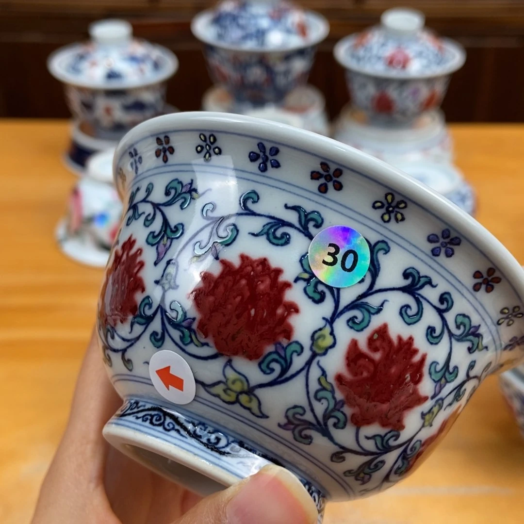 手绘现代茶具非古董