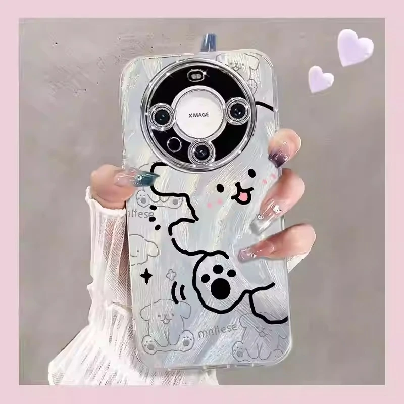 咧嘴小狗适用华为mate70pro+手机壳新款mate60pro全包硅胶mate50