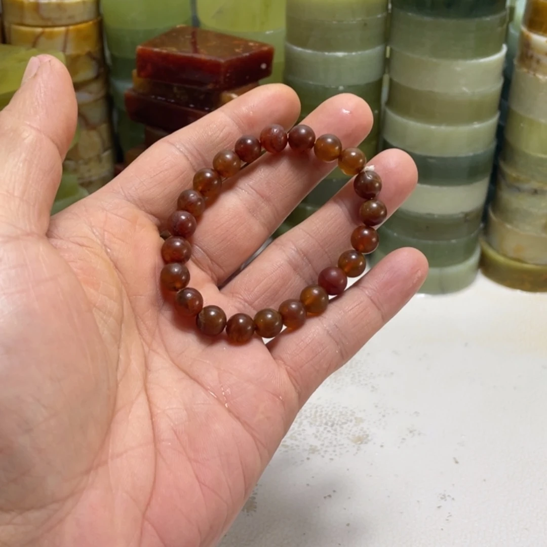 【闪购商品】未镶嵌蛇纹石玉珠宝半成品
