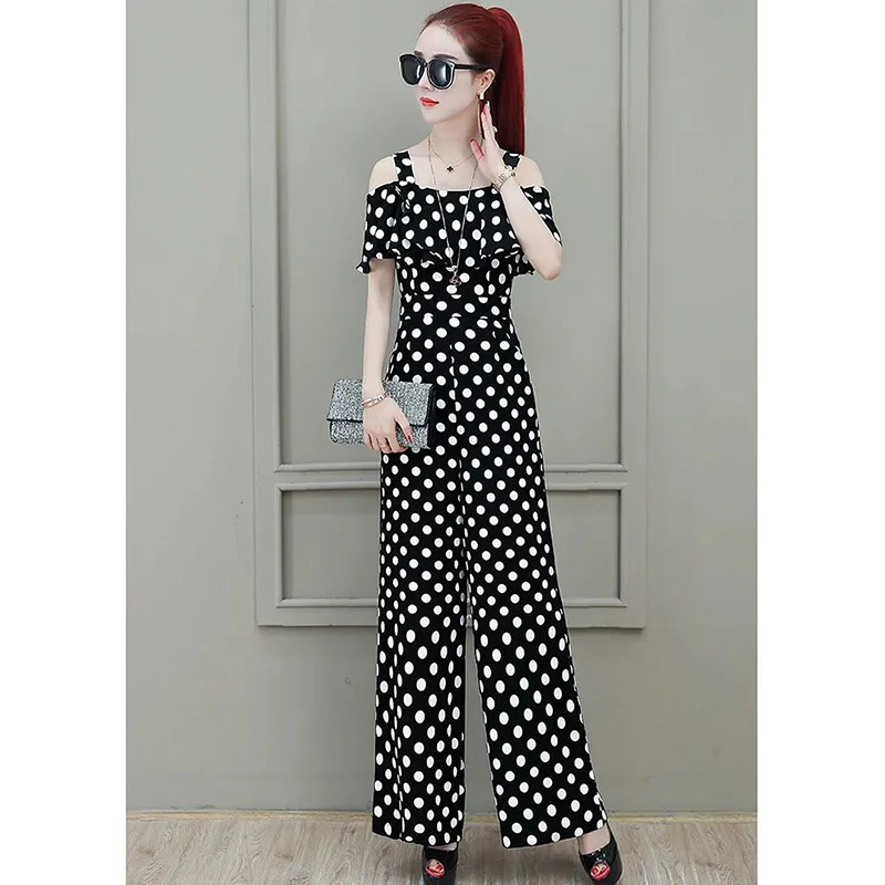 吊带连体裤女装2025夏季新款宽松裙裤显瘦直筒时尚连衣阔腿裤套装