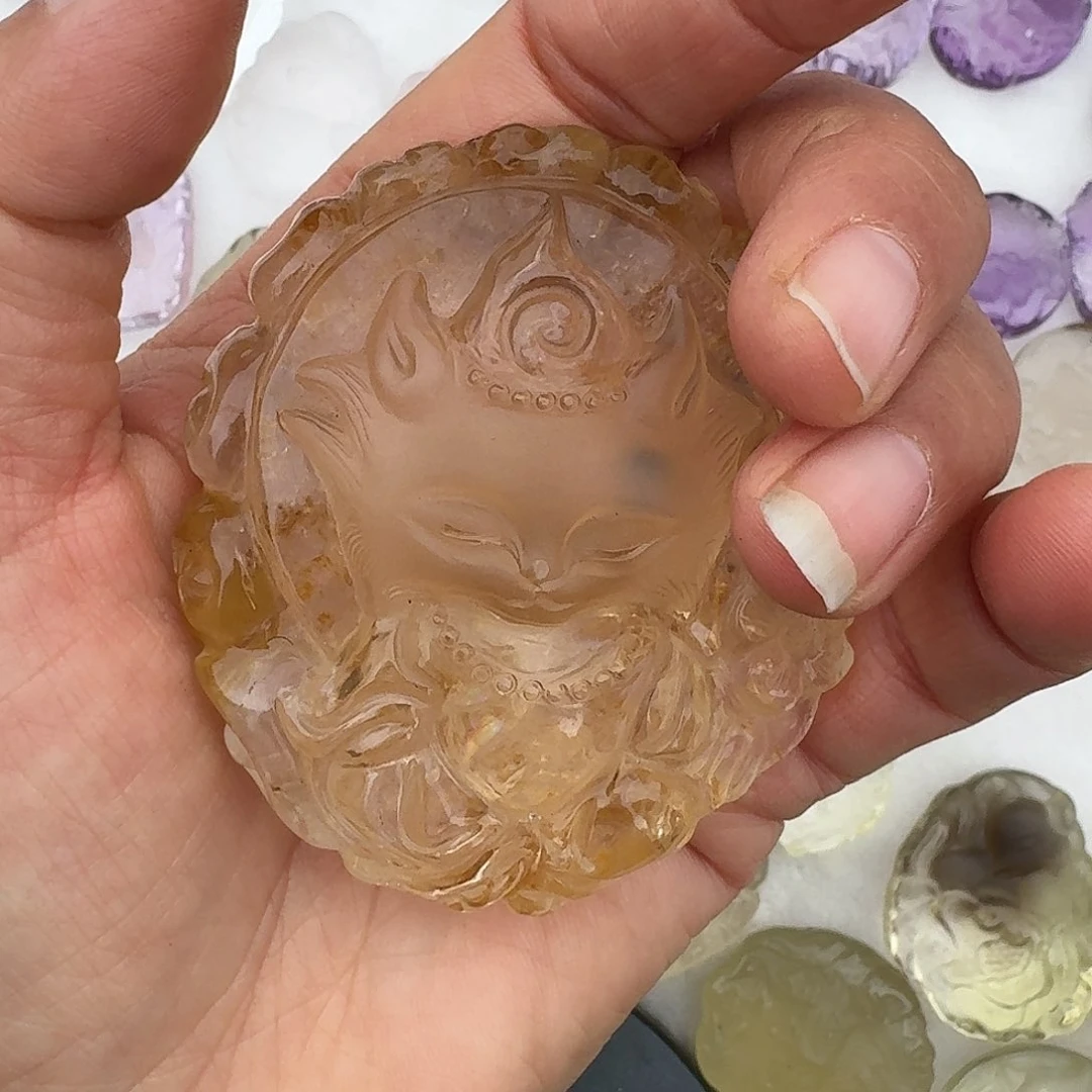 水晶颈饰未镶嵌西****鹰定制