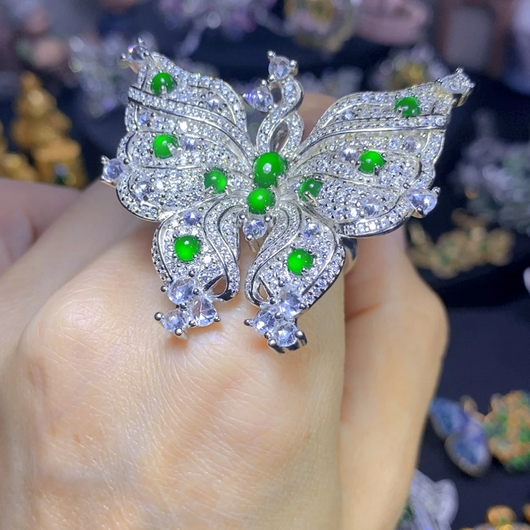 翡翠合金吊坠(不含链)天然翡翠