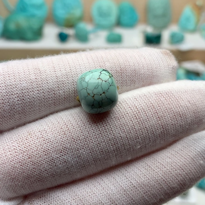 绿松石未镶嵌珠宝奇石11.9mm