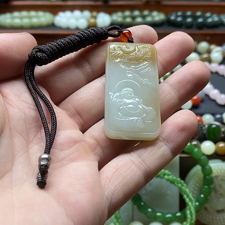 和田玉吊坠(不含链)未镶嵌巧*力