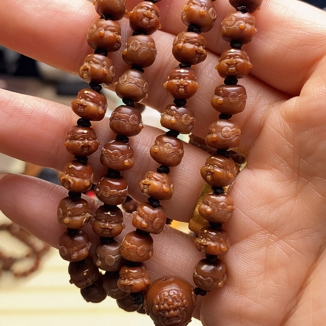 手串橄榄核0.8财神