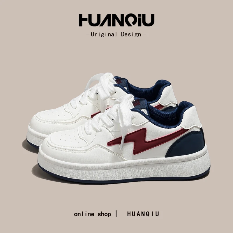环球百搭闪电小众潮流小白鞋女2025爆款新款学生休闲运动板鞋K788