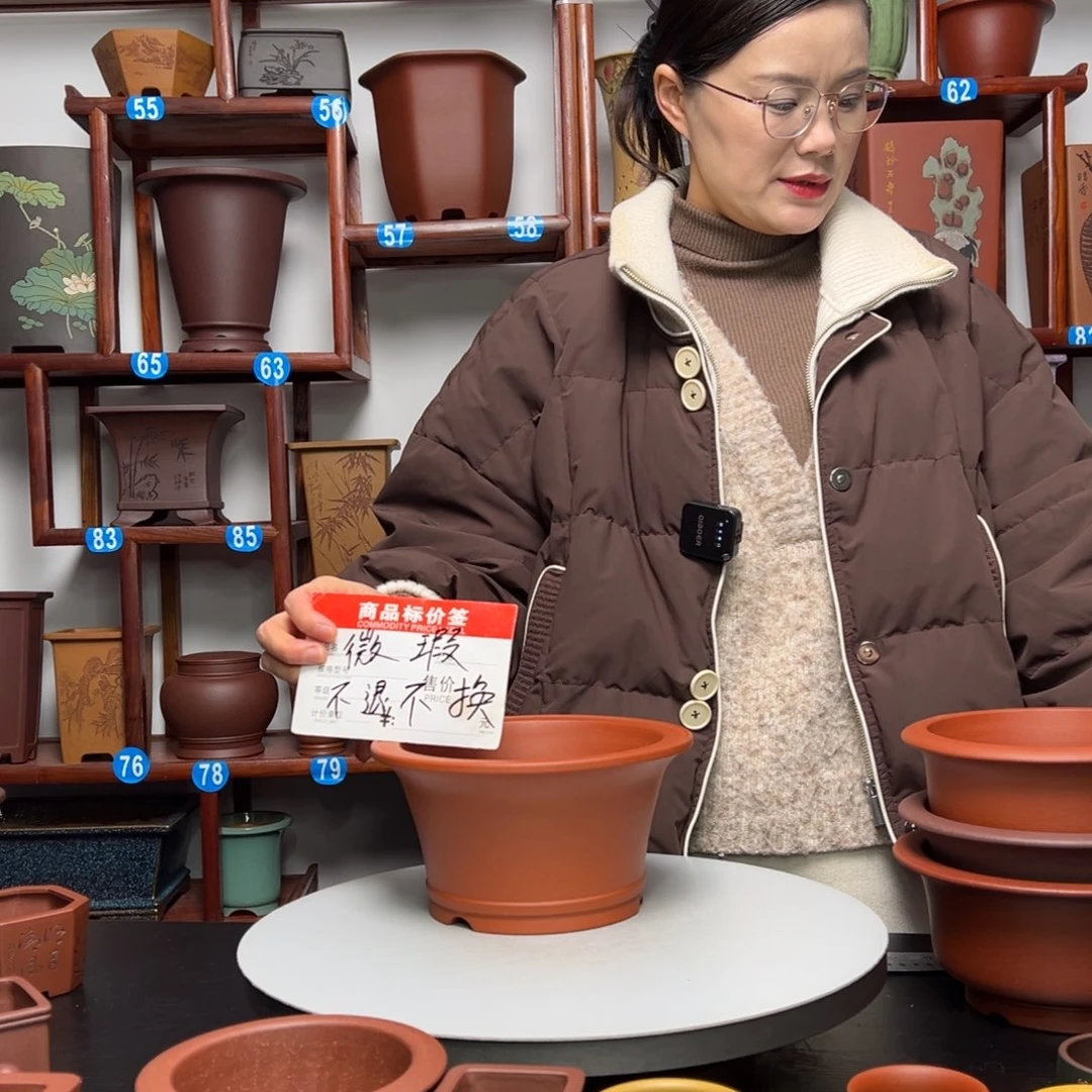 紫砂花盆杨*华圆盆花盆