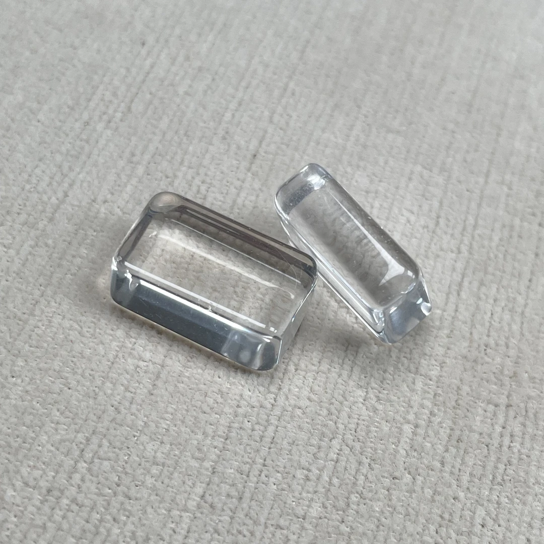 【莫泊桑008】DIY散珠白水晶长条13*6（多样性发其一）