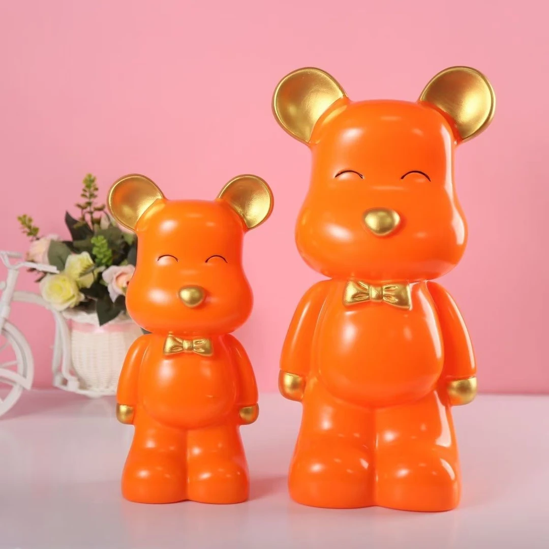 网红爆款暴力熊存钱罐客厅摆件高档暴力熊存钱罐节日礼物动漫卡通