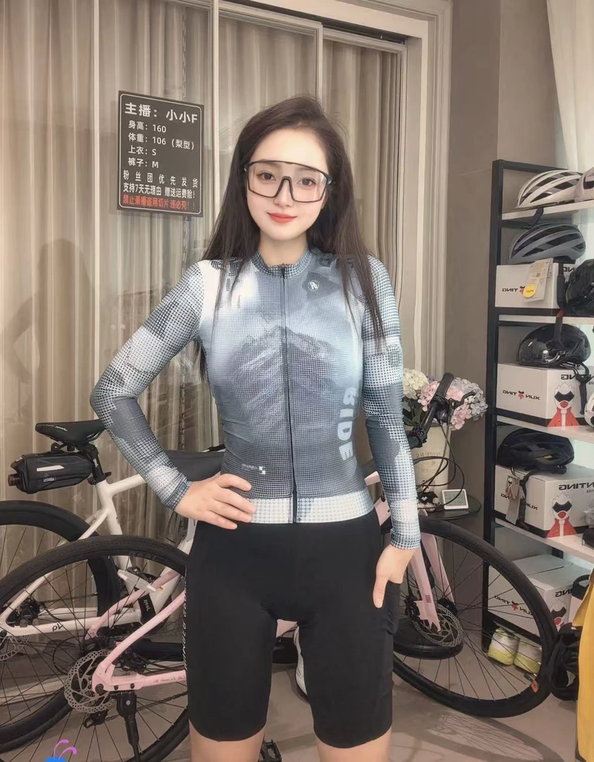 小F专属抓绒款骑行服长袖自行车服