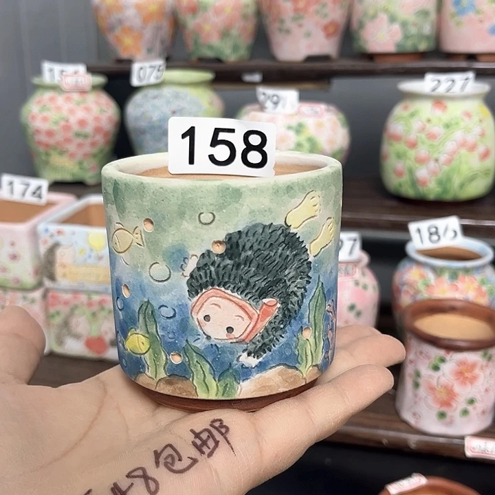 红***8手工制作多肉花盆