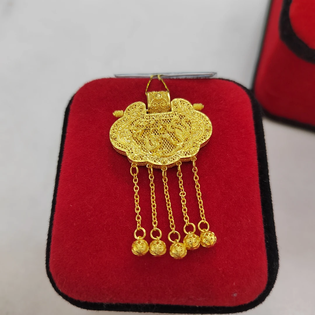 足金【天子门生】吊坠  3D硬金 真金 假一赔十 抖音有费用理性下单