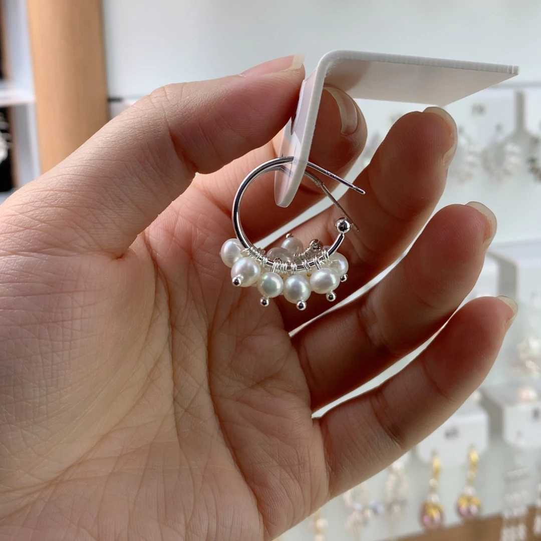 未镶嵌耳饰淡水珍珠