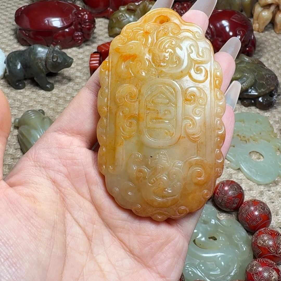 白玉菩提吊坠挂件