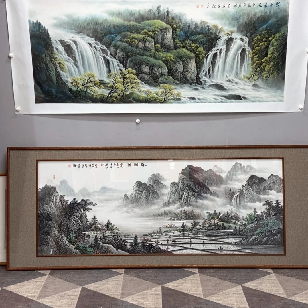 国画雷*⋄杜平四尺真人真品