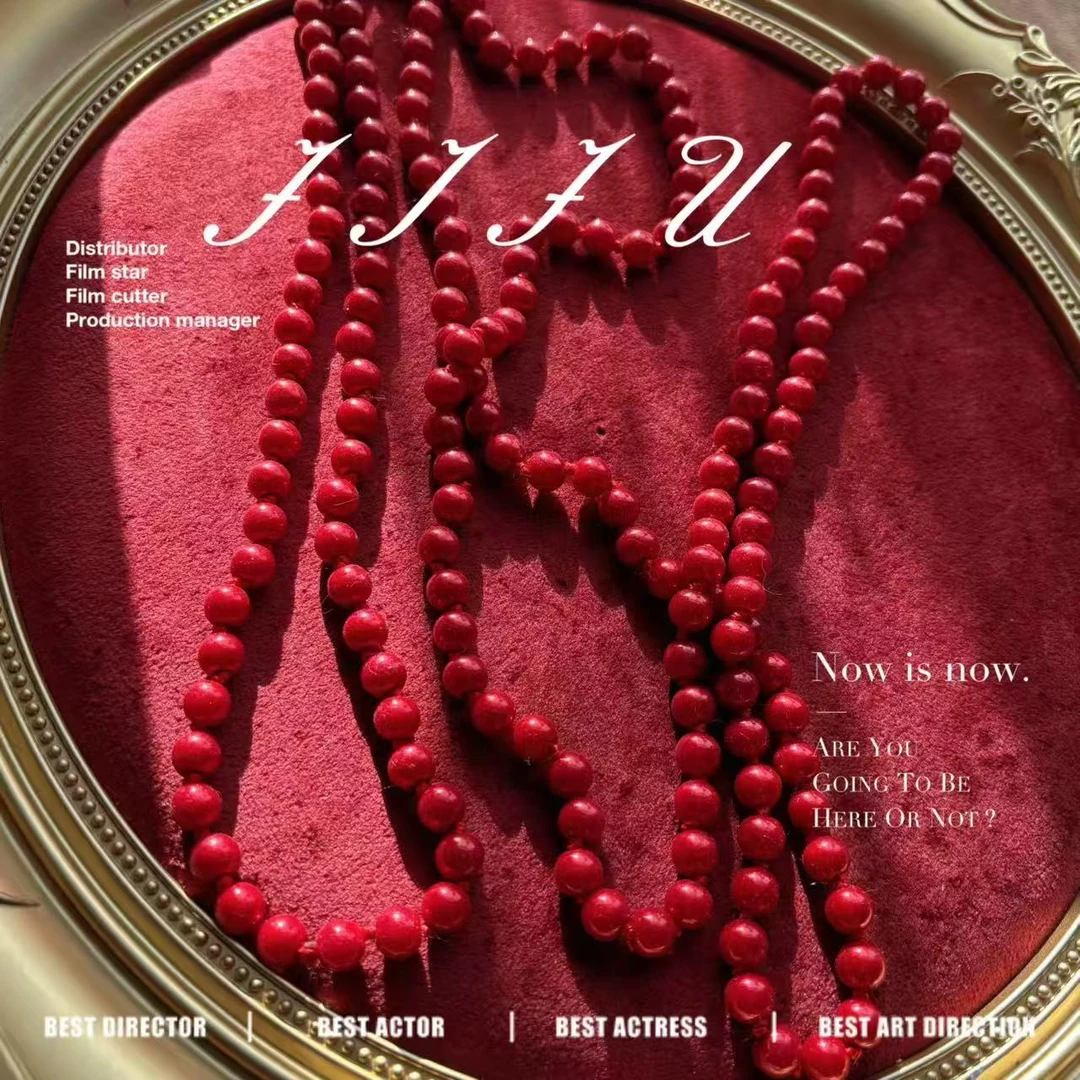 合金锆石项链 复古轻奢长珠