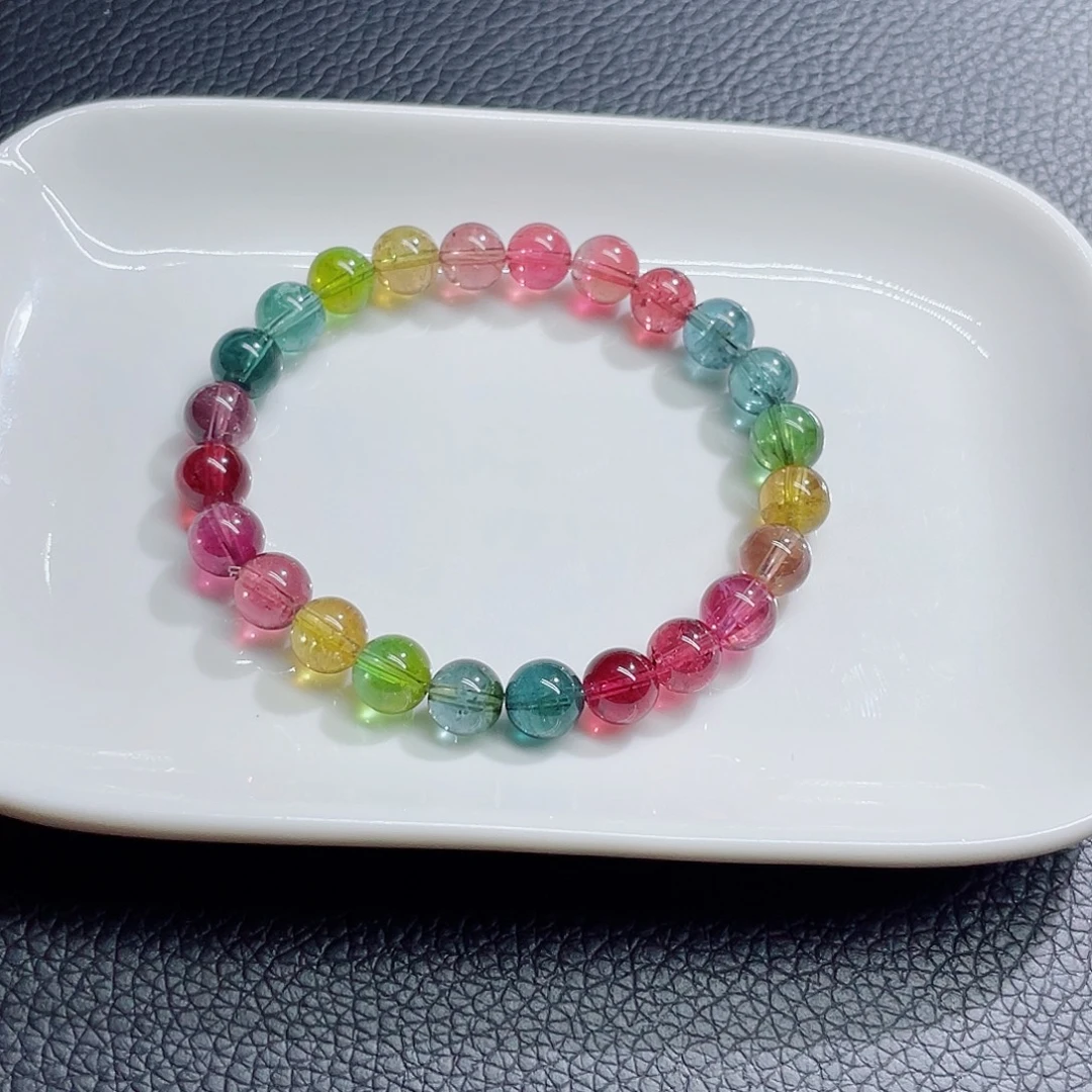 未镶嵌手链碧玺7.8mm左右