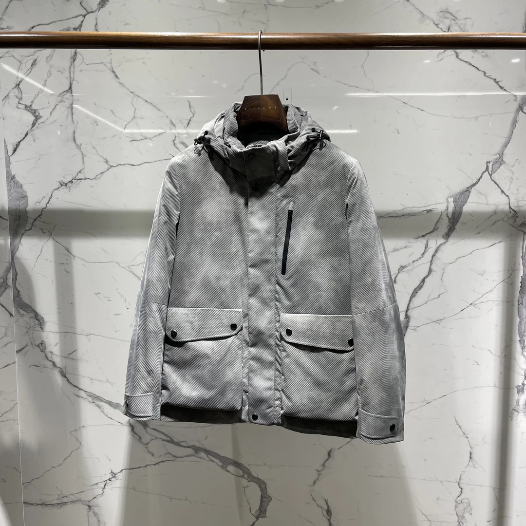 【溯源专场-白鸭绒】大气设计连帽羽绒服YSR876597