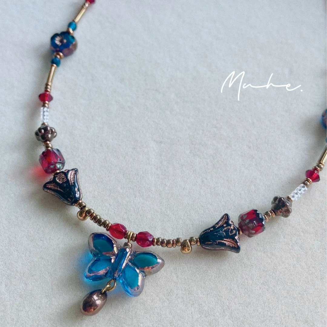 钛钢琉璃项链 MUHE原创饰品 古堡花园 项链