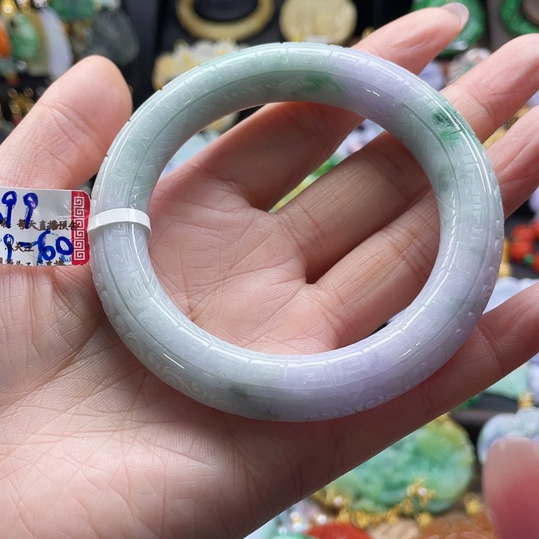 翡翠未镶嵌手镯代编织