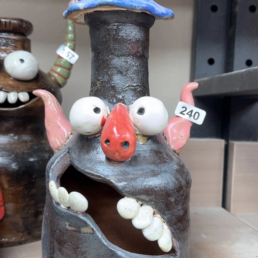 摆件纯手工抽象陶瓷摆件240