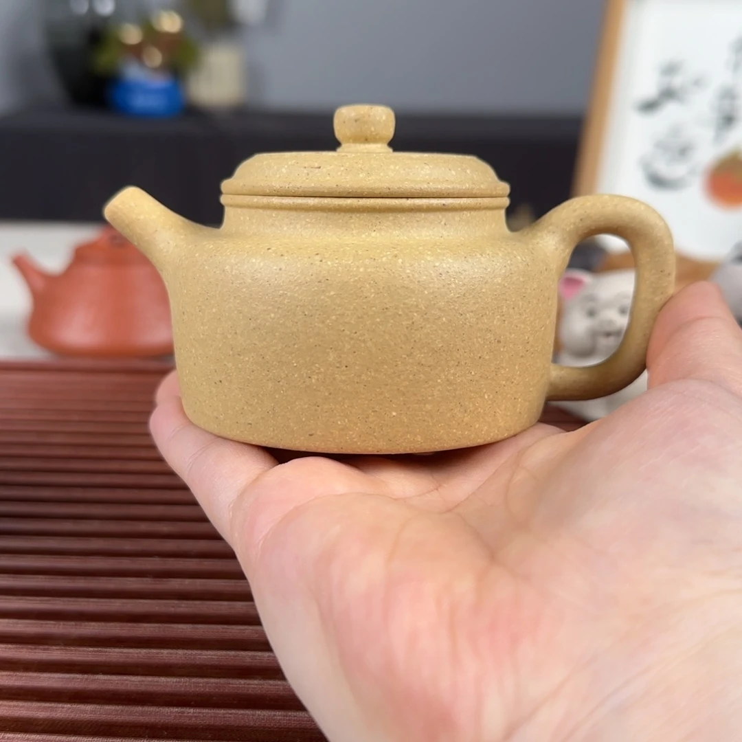 茶壶紫砂新品德钟墨绿泥半手150ml