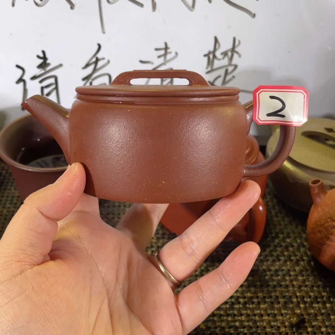 紫砂茶壶?**?汉瓦微瑕全手
