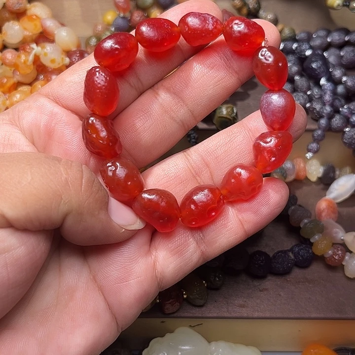 阿拉善红玛瑙手串