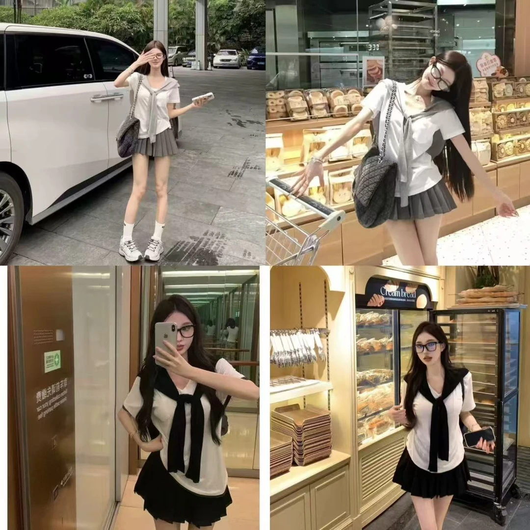 【一套拍链接】夏季性感百搭简约舒适时尚气质显瘦休闲外穿女装