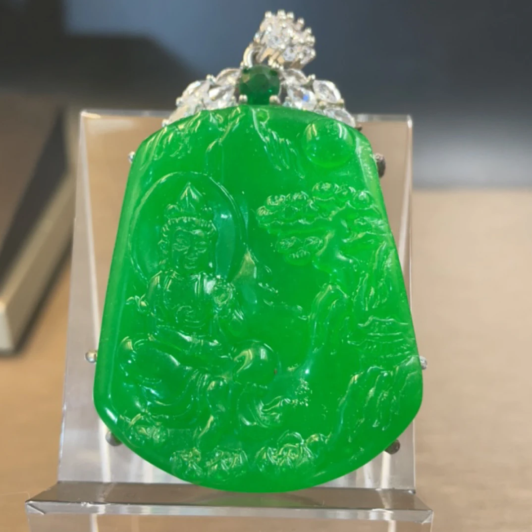 609  绿观音吊坠